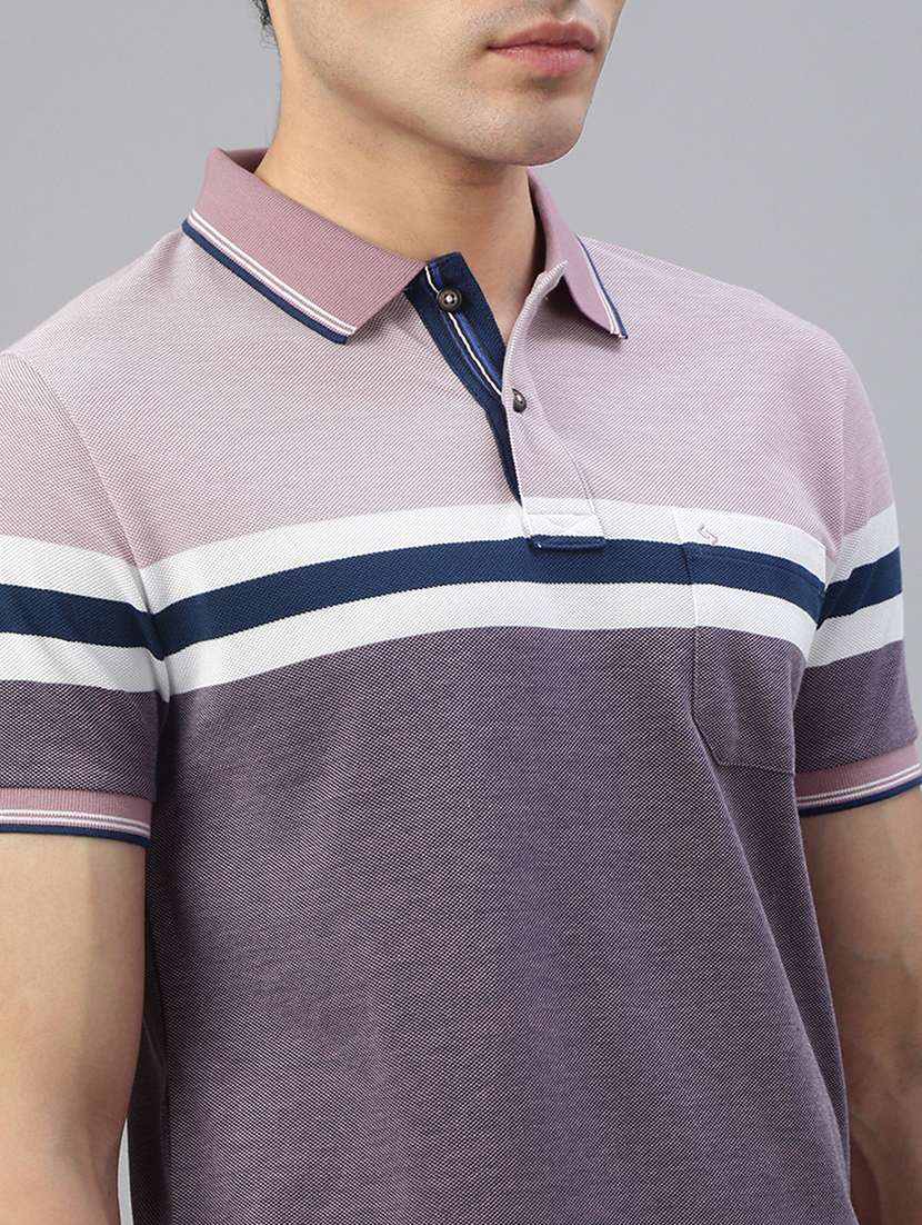 men color block short sleeve regular fit polo t-shirt - 21941422 -  Standard Image - 4
