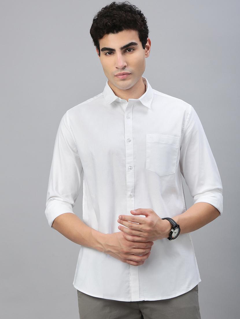 men solid long sleeve regular fit casual shirt - 21941449 - Standard Image - 1