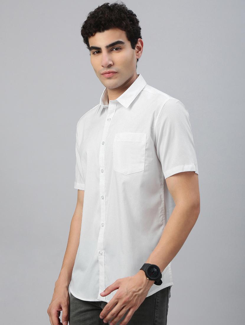 men solid short sleeve regular fit casual shirt - 21941452 -  Standard Image - 1