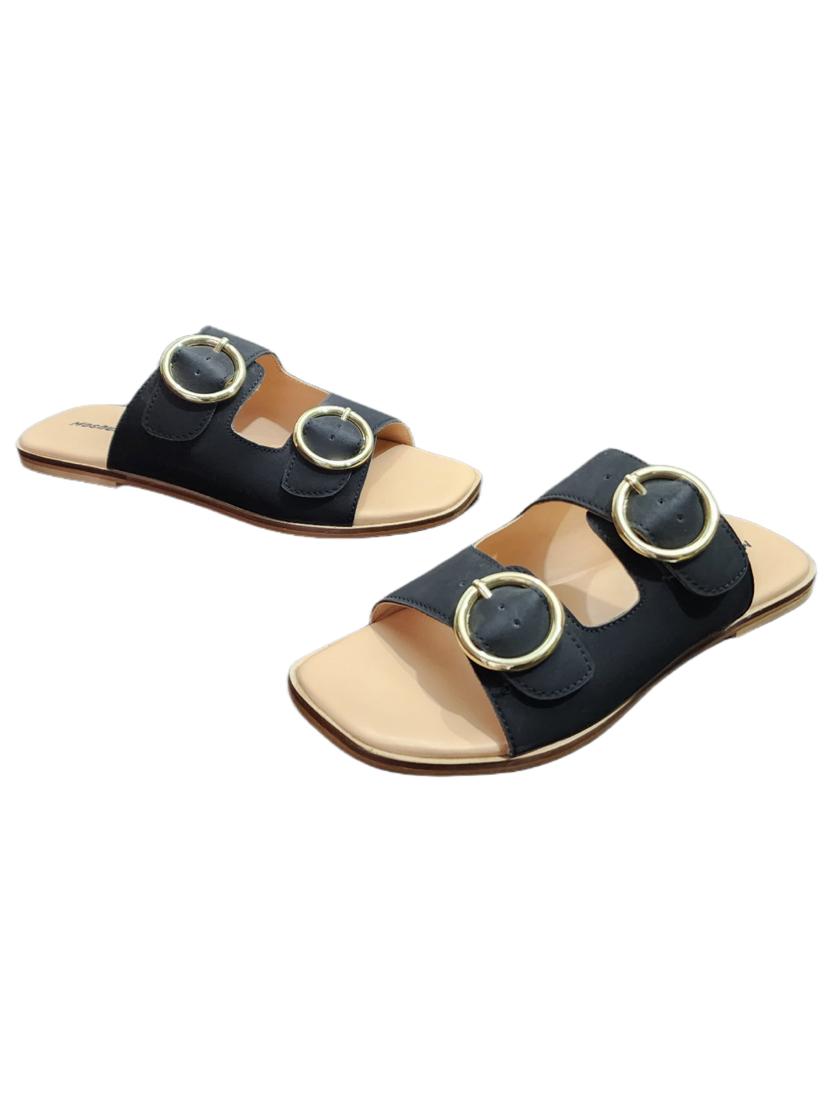 women solid slip on flat sandal - 21941571 -  Standard Image - 1