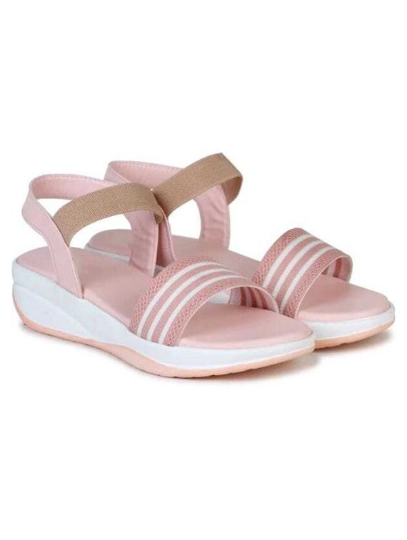 women pink ankle strap wedge - 21941586 -  Standard Image - 1