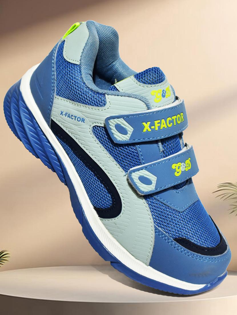 unisex color block velcro sport shoes - 21941620 - Standard Image - 4