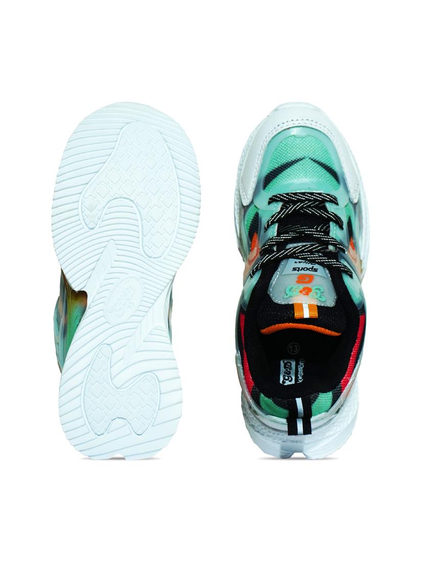 unisex printed lace up sport shoes - 21941638 - Standard Image - 4