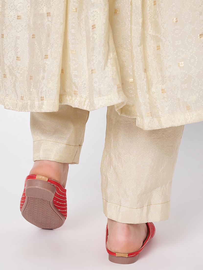 women embroidered slip on ethnic mule - 21941673 - Standard Image - 4