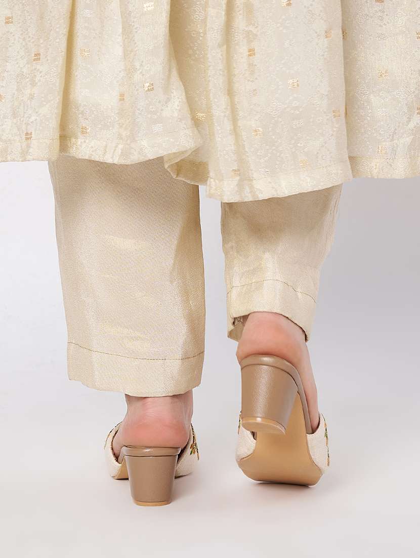 multi colored canvas slip on sandals - 21941679 -  Standard Image - 4