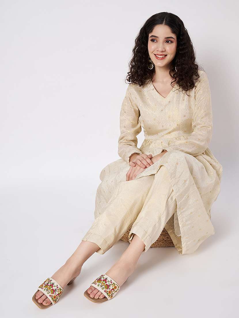 multi colored canvas slip on sandals - 21941679 -  Standard Image - 6