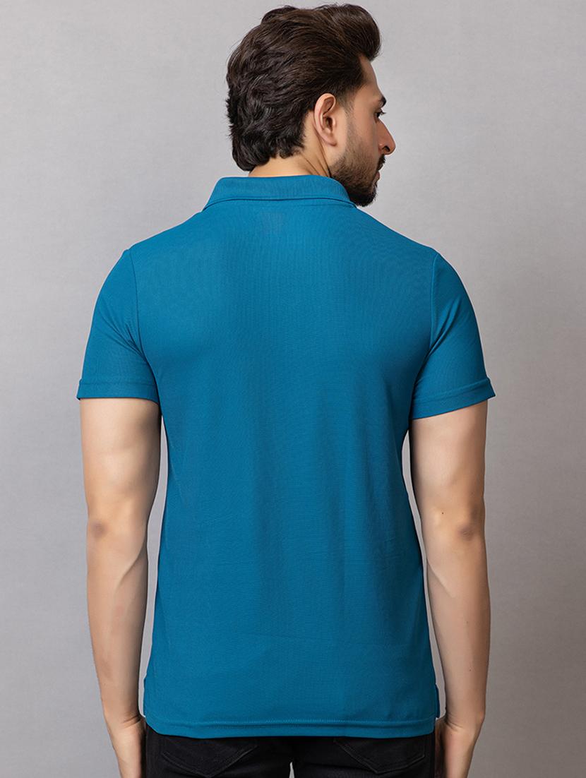 men solid short sleeve slim fit polo t-shirt - 21941685 -  Standard Image - 1