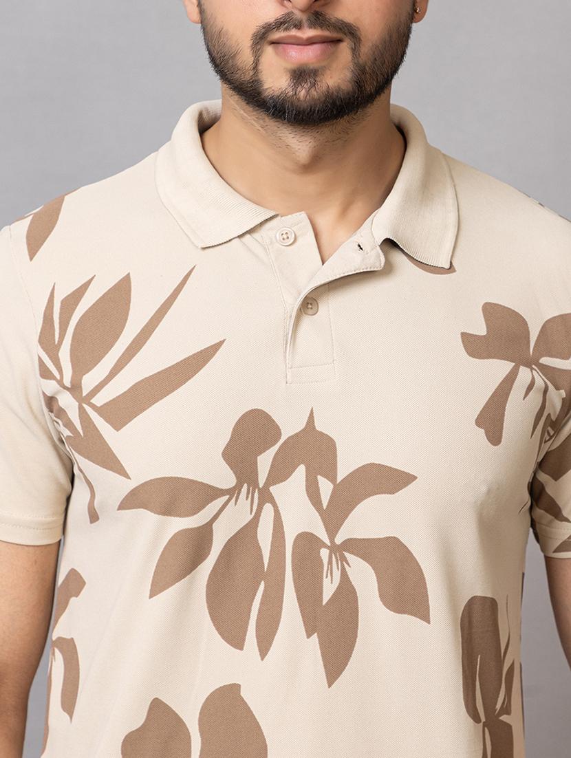 men printed short sleeve regular fit polo t-shirt - 21941688 - Standard Image - 4