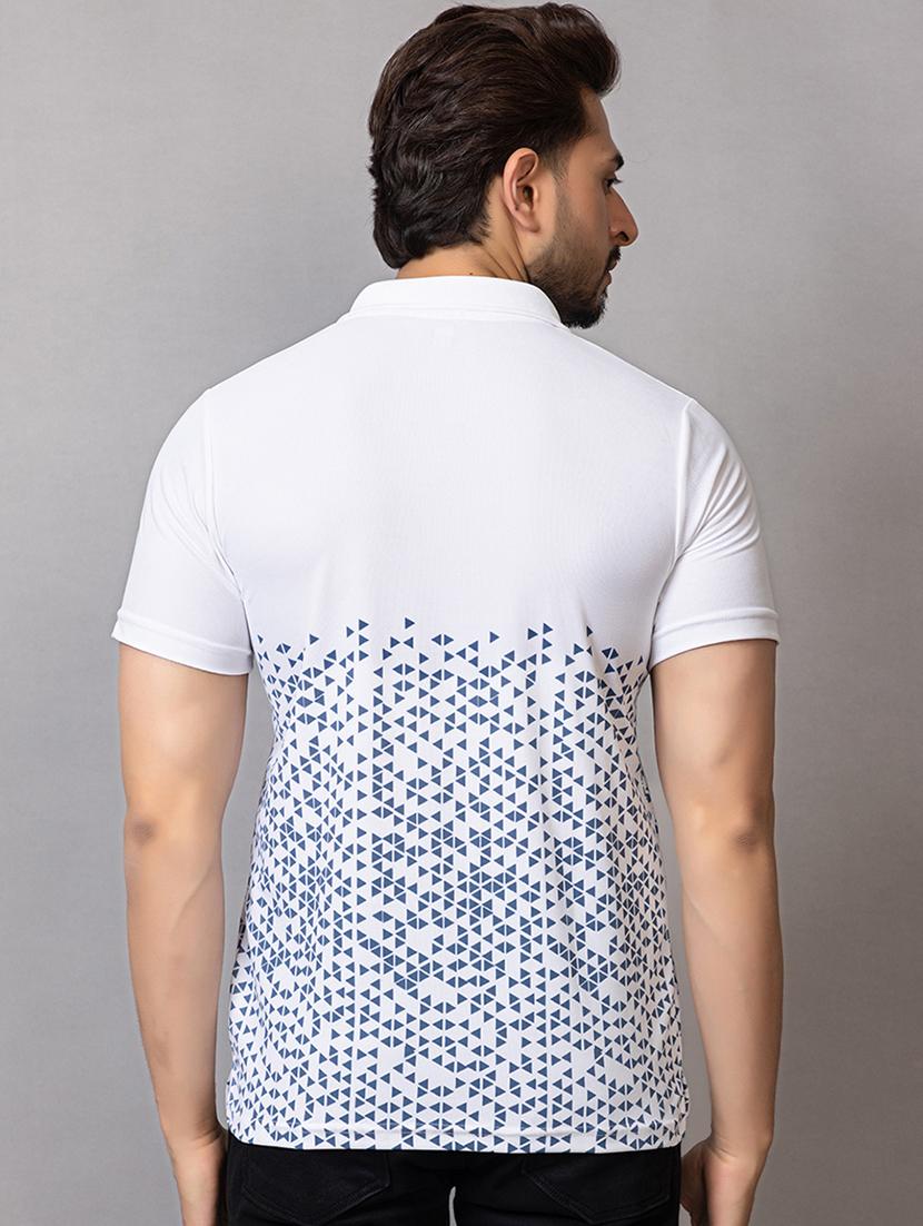 men printed short sleeve regular fit polo t-shirt - 21941692 - Standard Image - 1