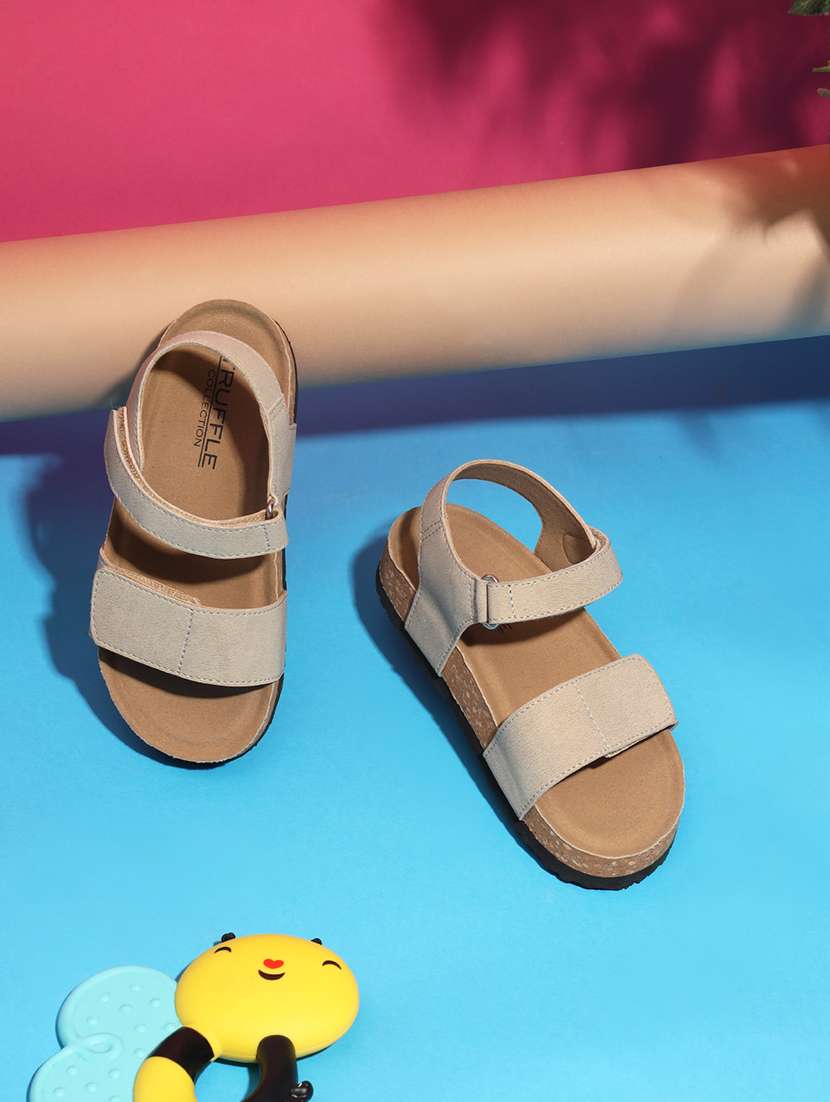 girls solid open toe sandal 