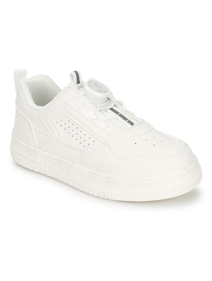 unisex white lace up sneaker - 21941735 - Standard Image - 1