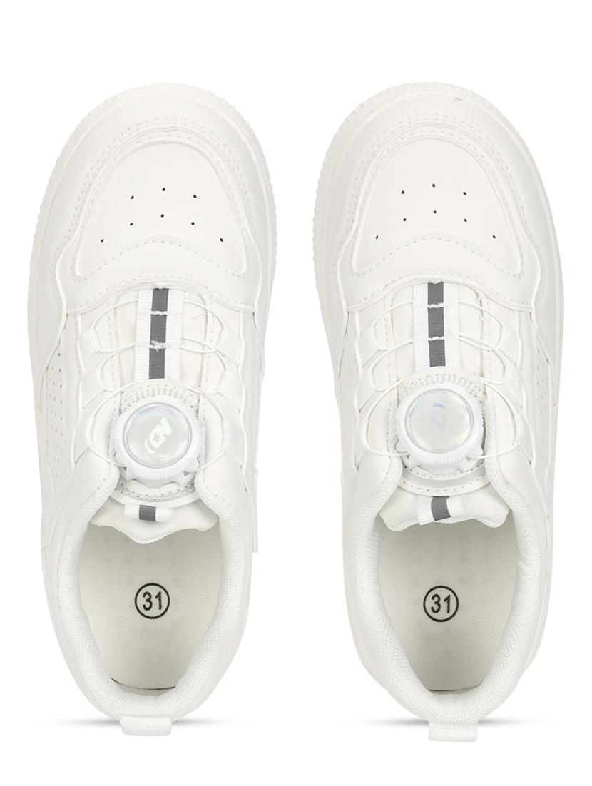 unisex white lace up sneaker - 21941735 - Standard Image - 4