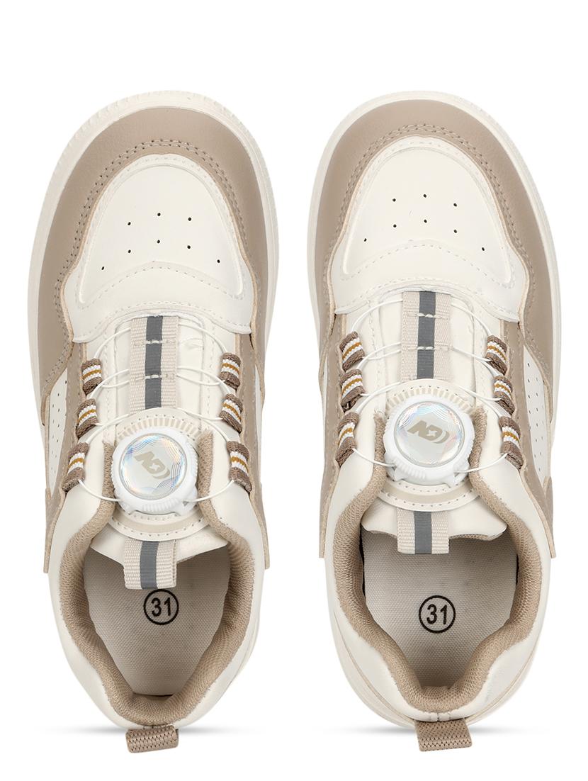 unisex beige lace up sneaker - 21941736 - Standard Image - 4