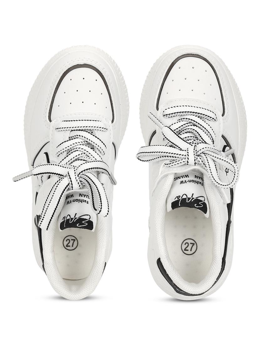 unisex solid lace up sneaker - 21941746 - Standard Image - 4