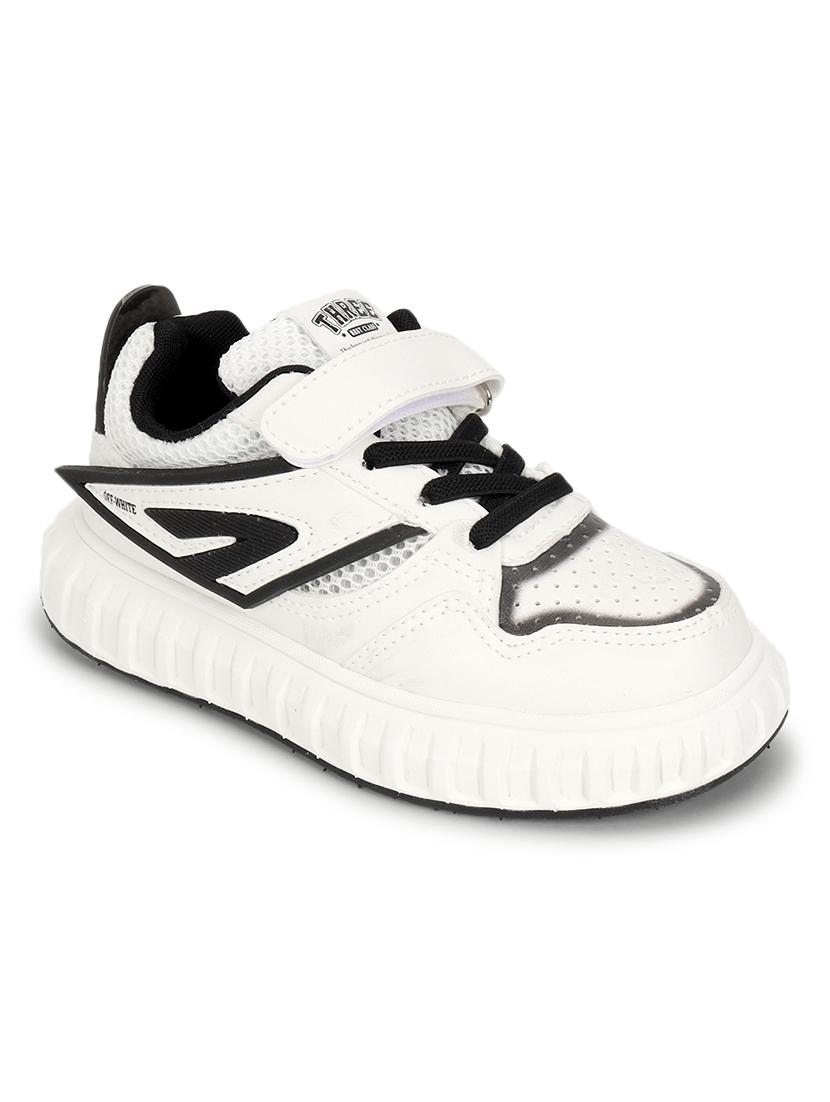 unisex white lace up sneaker - 21941749 - Standard Image - 1