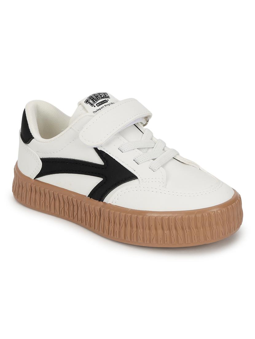 unisex white lace up sneaker - 21941751 - Standard Image - 1