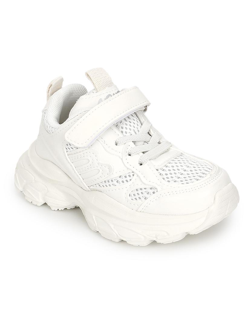 unisex white lace up sneaker - 21941753 -  Standard Image - 1