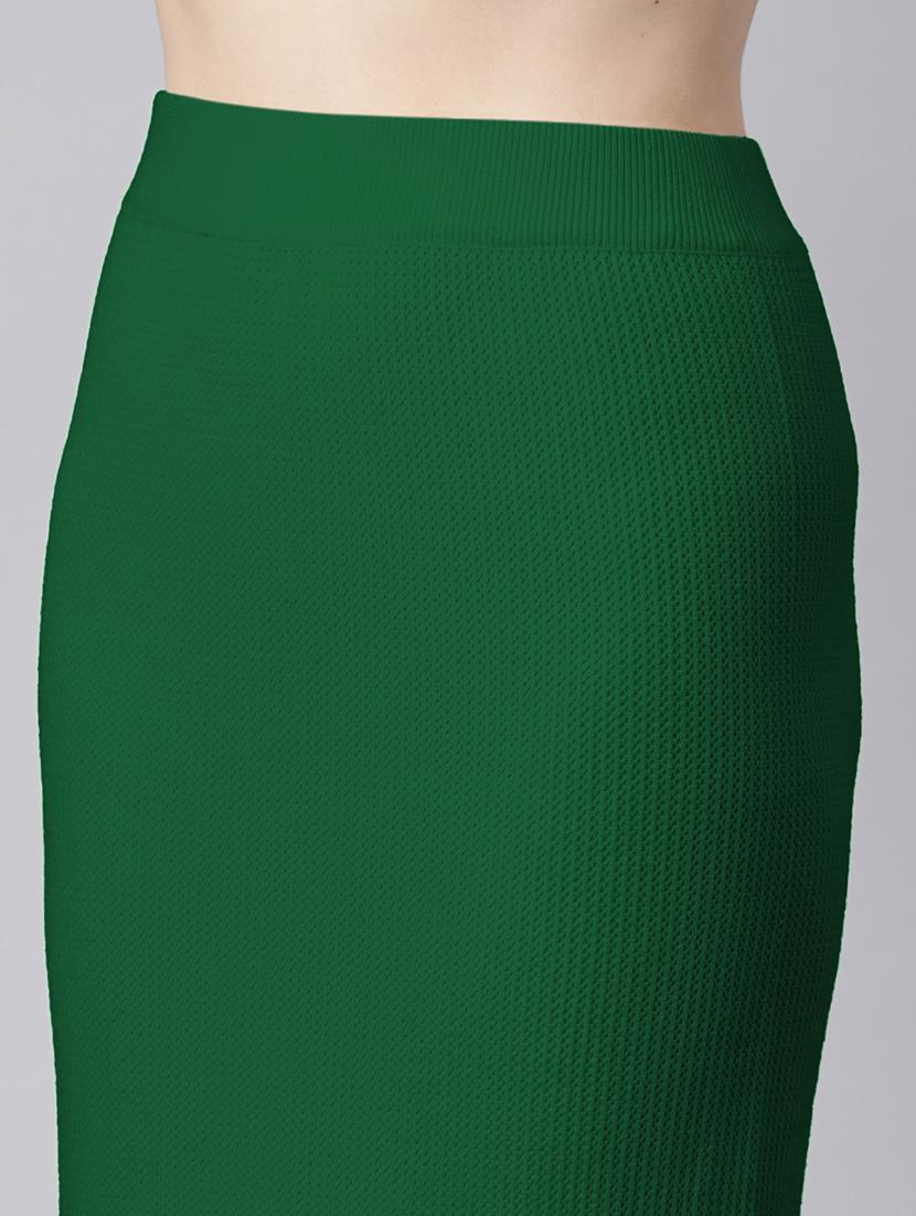 women solid high rise bodycon skirt - 21941776 - Standard Image - 4