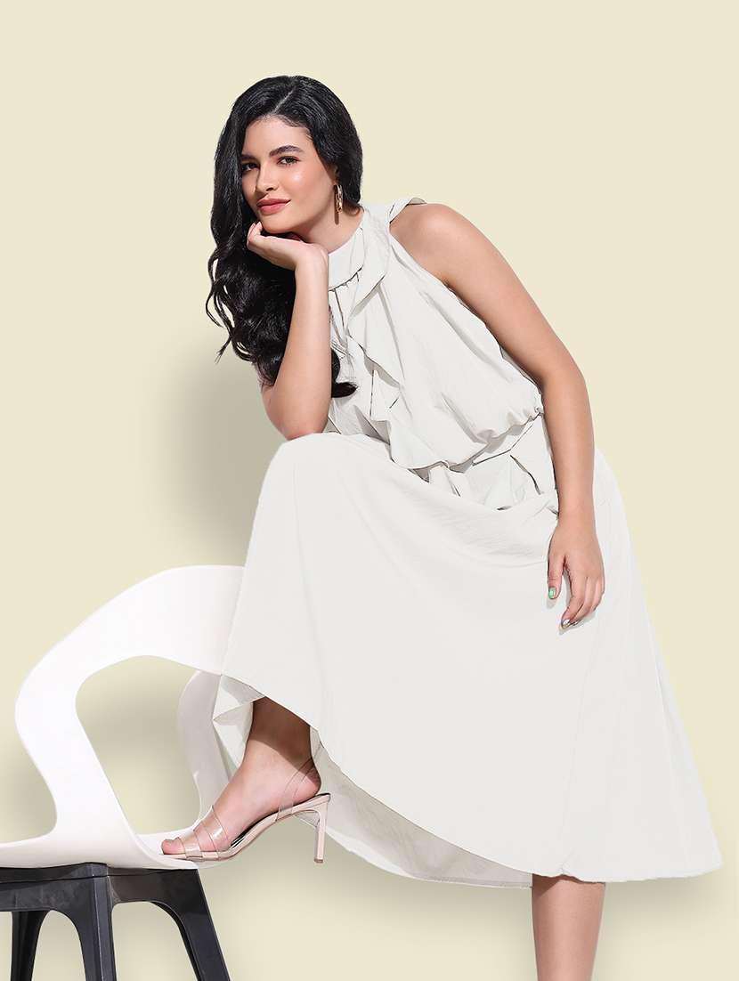 women solid top and skirt co-ord set - 21941800 -  Standard Image - 6