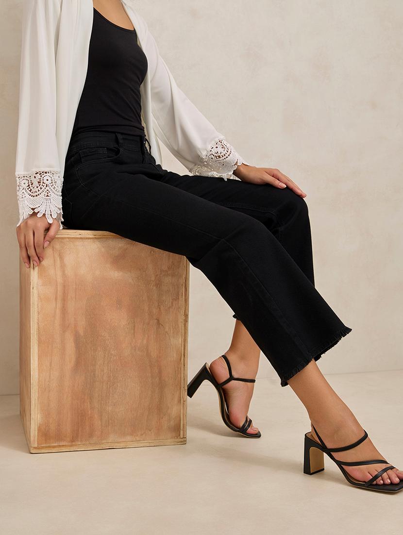 women solid high rise bootcut jean - 21941805 -  Zoom Image - 0