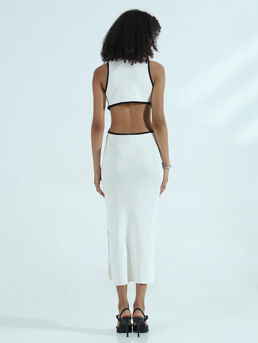 women solid sleeveless cut out bodycon dress - 21941850 - Standard Image - 4