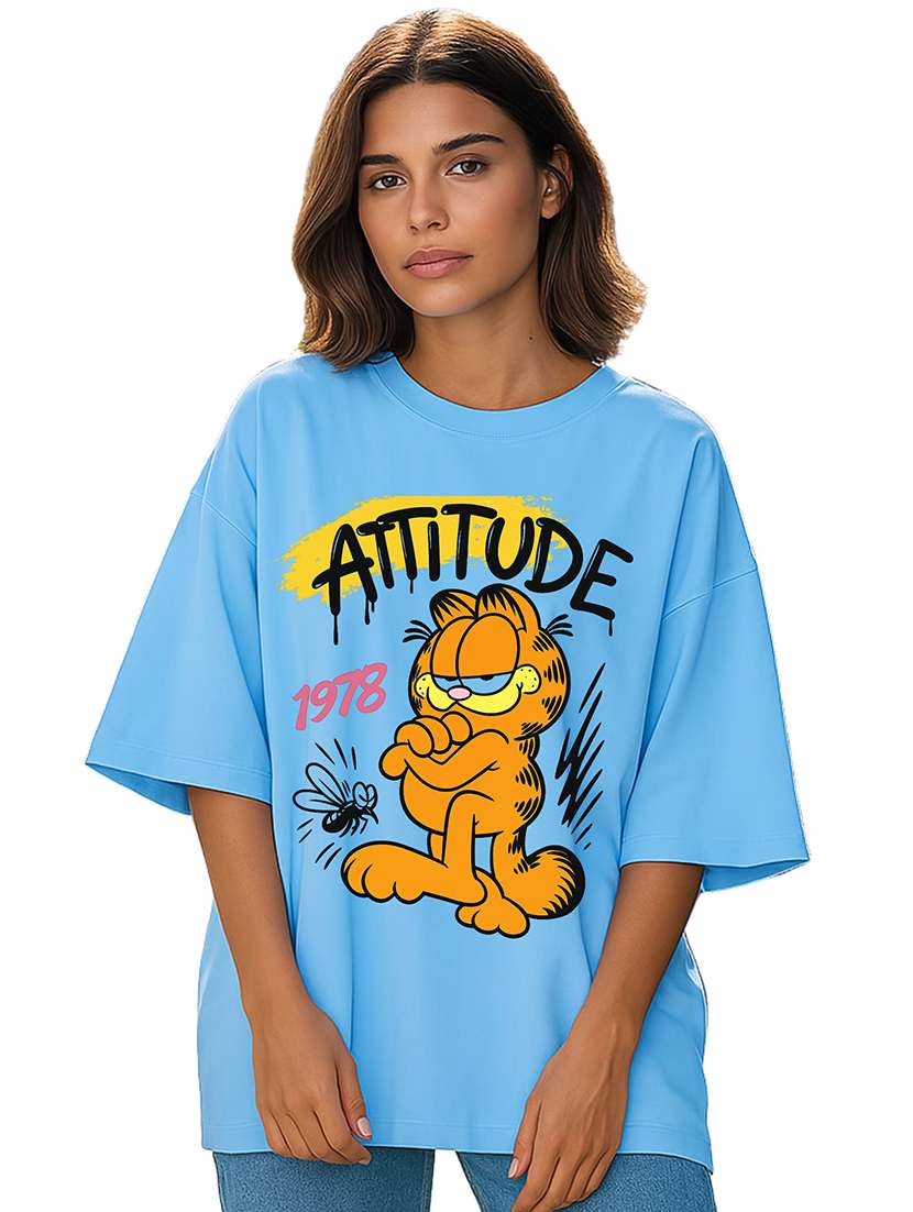 women pack of 2 printed short sleeve oversized t-shirt - 21942197 -  Standard Image - 1