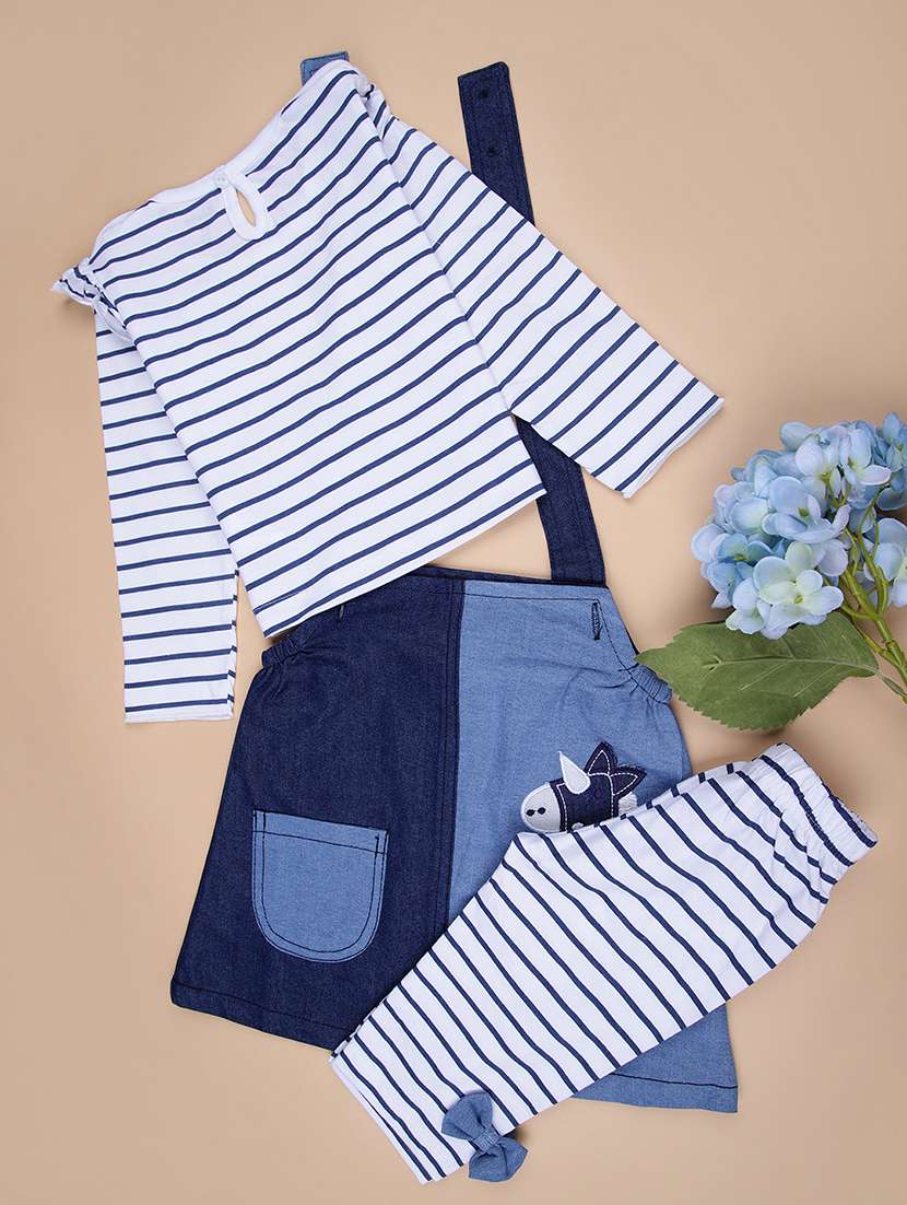 girls striped long sleeve full length set - 21942271 -  Standard Image - 1