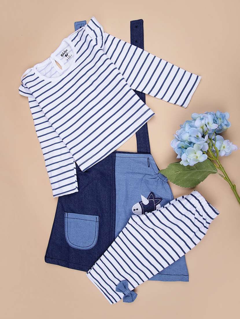 girls striped long sleeve full length set - 21942271 -  Standard Image - 1