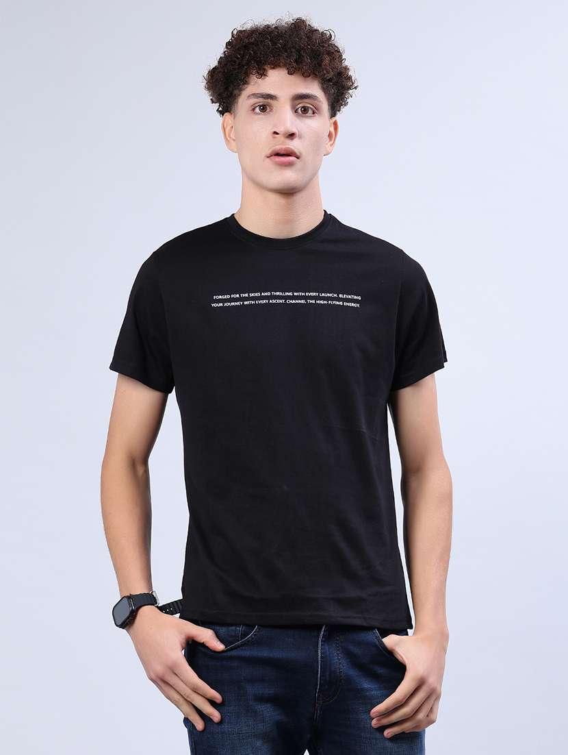 men printed short sleeve regular fit t-shirt - 21942292 -  Standard Image - 1