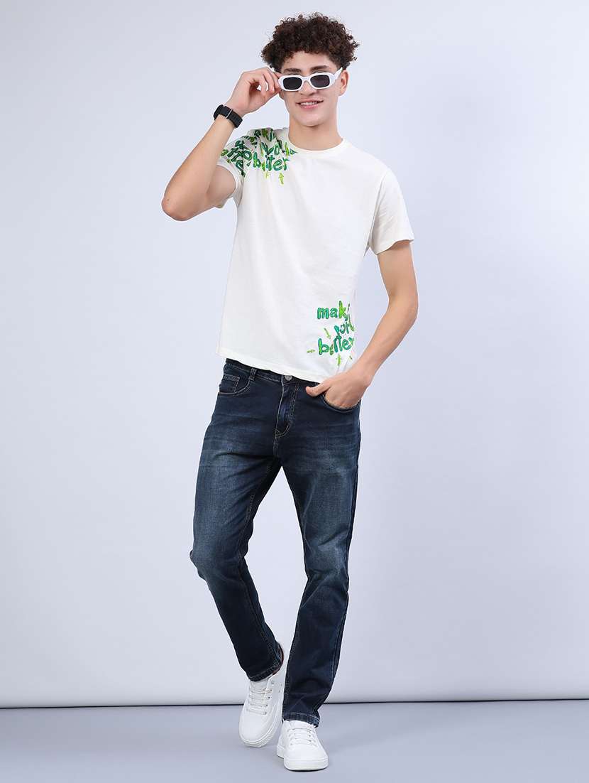 men printed short sleeve regular fit t-shirt - 21942298 -  Standard Image - 4