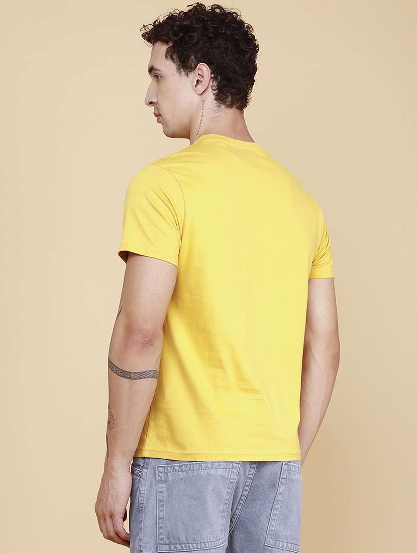 men printed short sleeves regular fit t-shirt - 21942355 -  Standard Image - 4