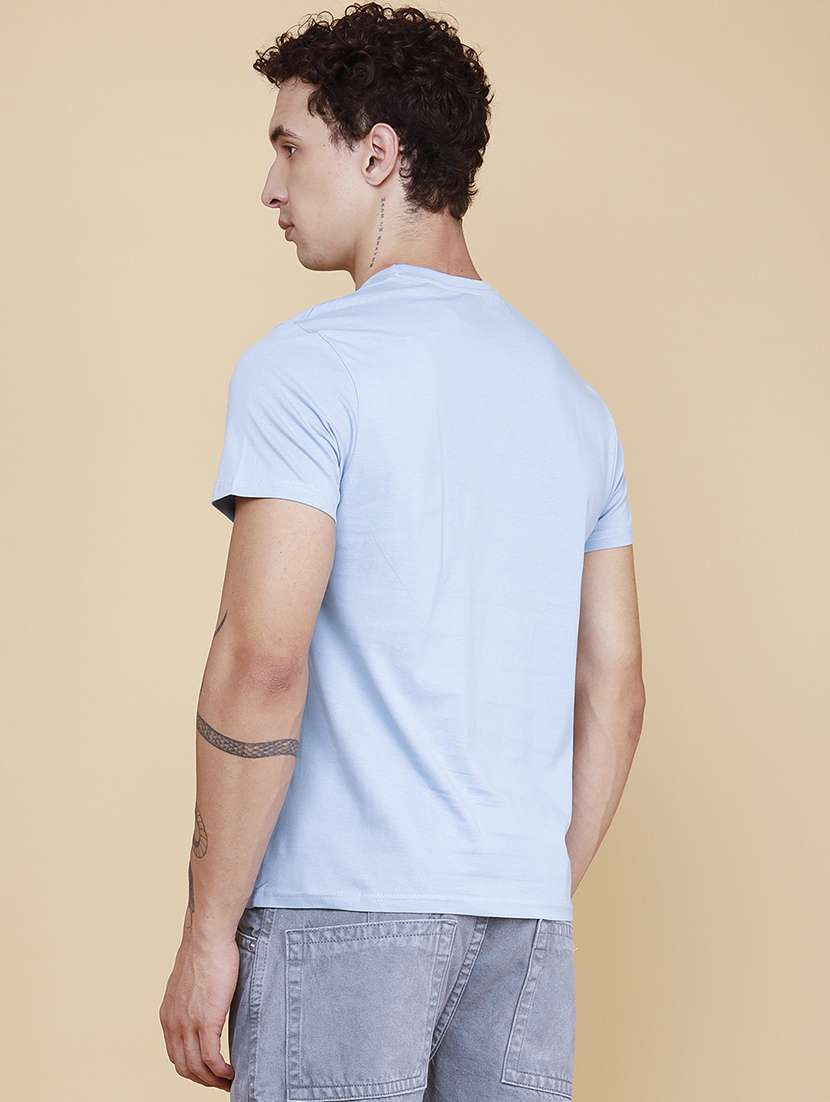 men printed short sleeves regular fit t-shirt - 21942408 -  Standard Image - 4