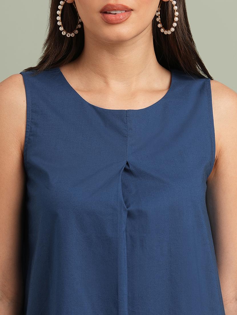 women color blocked sleeveless a-line dress - 21943127 - Standard Image - 4
