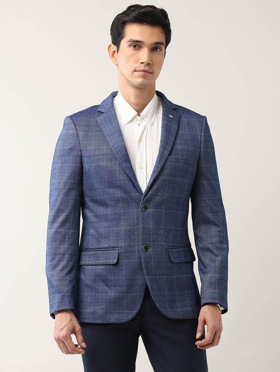 men lapel collar single breasted blazer - 21943270 - Standard Image - 1