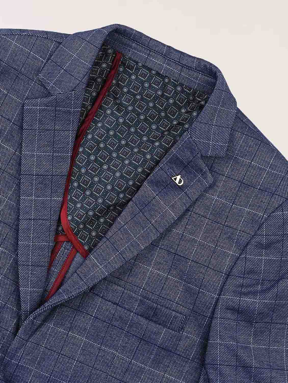men lapel collar single breasted blazer - 21943270 - Standard Image - 4