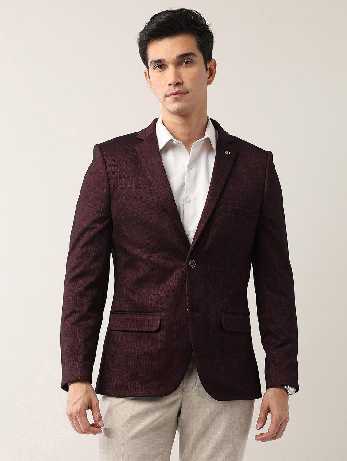 men lapel collar single breasted blazer - 21943271 -  Standard Image - 1