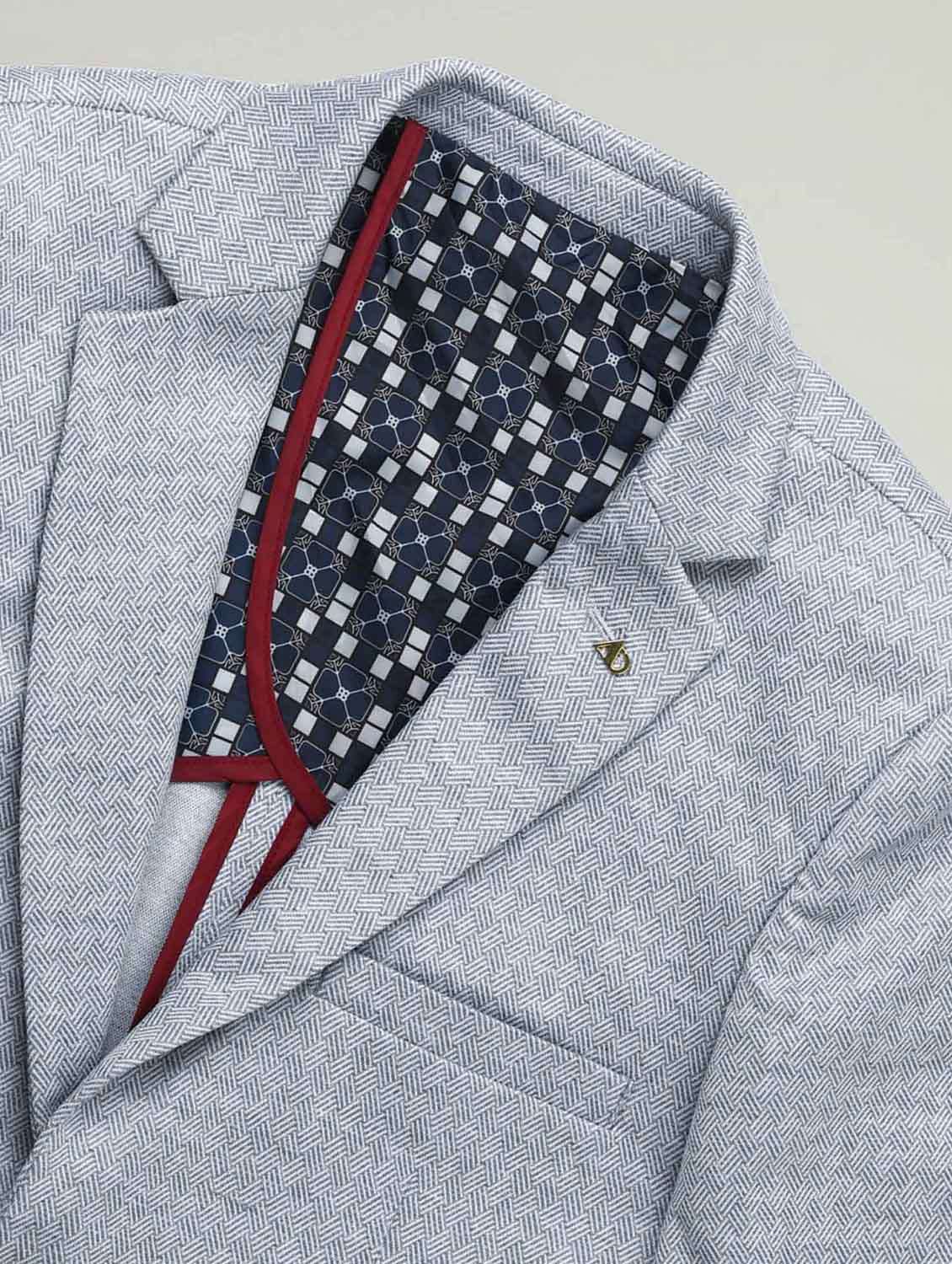 men lapel collar single breasted blazer - 21943274 -  Standard Image - 4