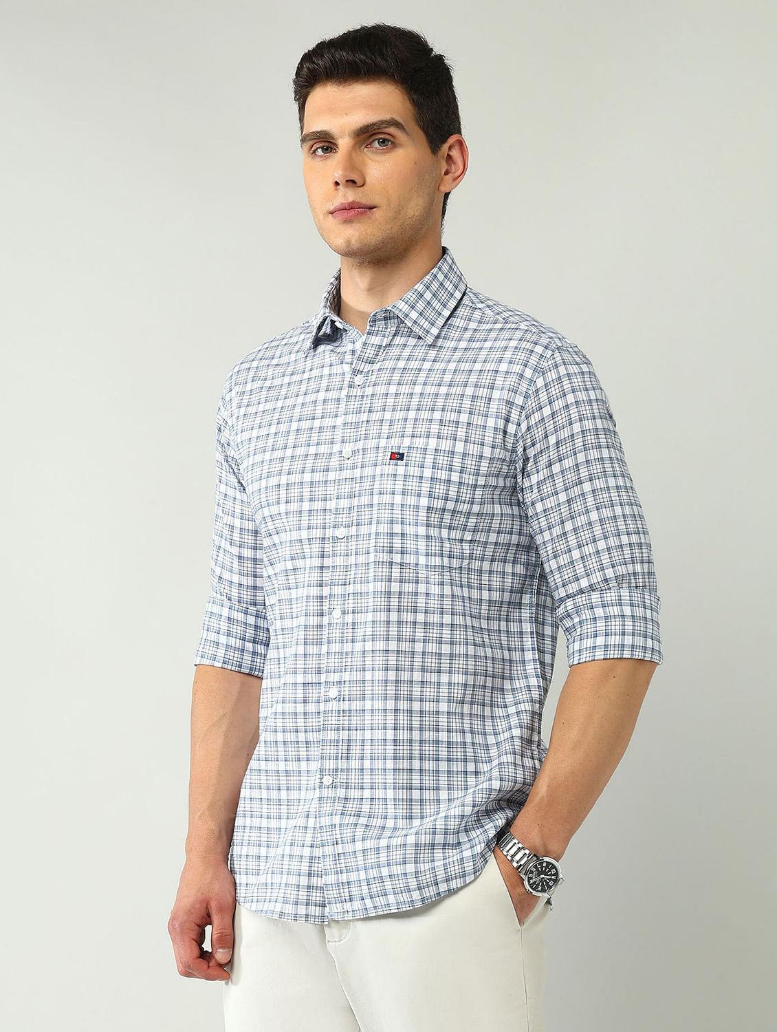men checkered long sleeve regular fit casual shirt - 21943365 -  Standard Image - 1