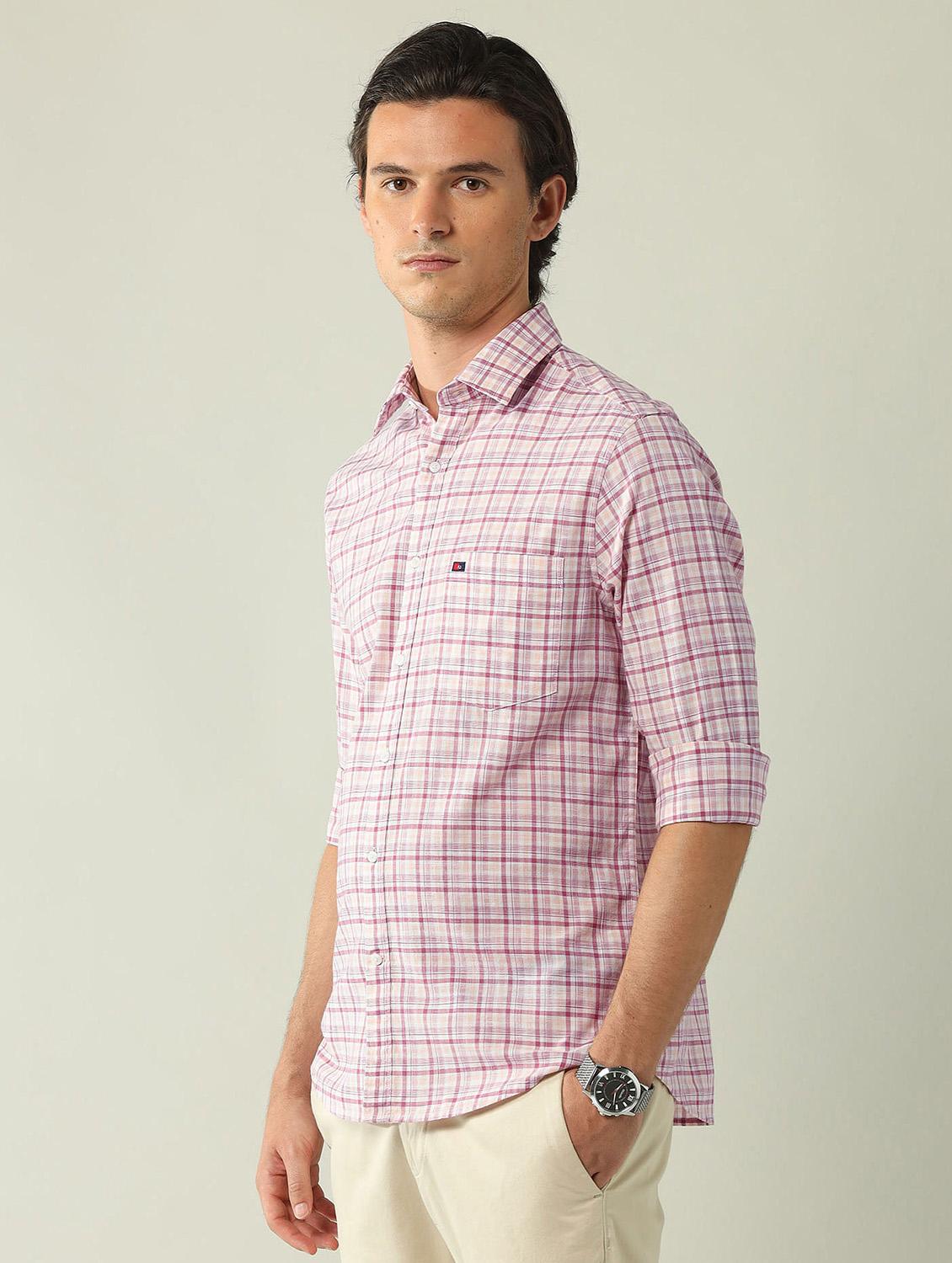 men checkered long sleeve regular fit casual shirt - 21943367 -  Standard Image - 1