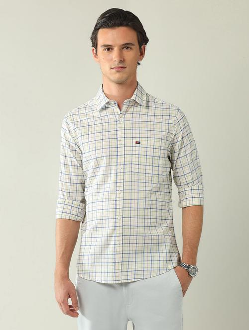 men checkered long sleeve regular fit casual shirt - 21943368 -  Standard Image - 0