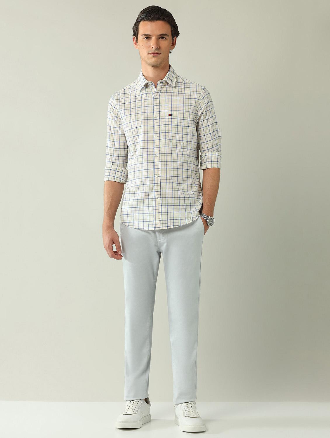 men checkered long sleeve regular fit casual shirt - 21943368 - Standard Image - 4