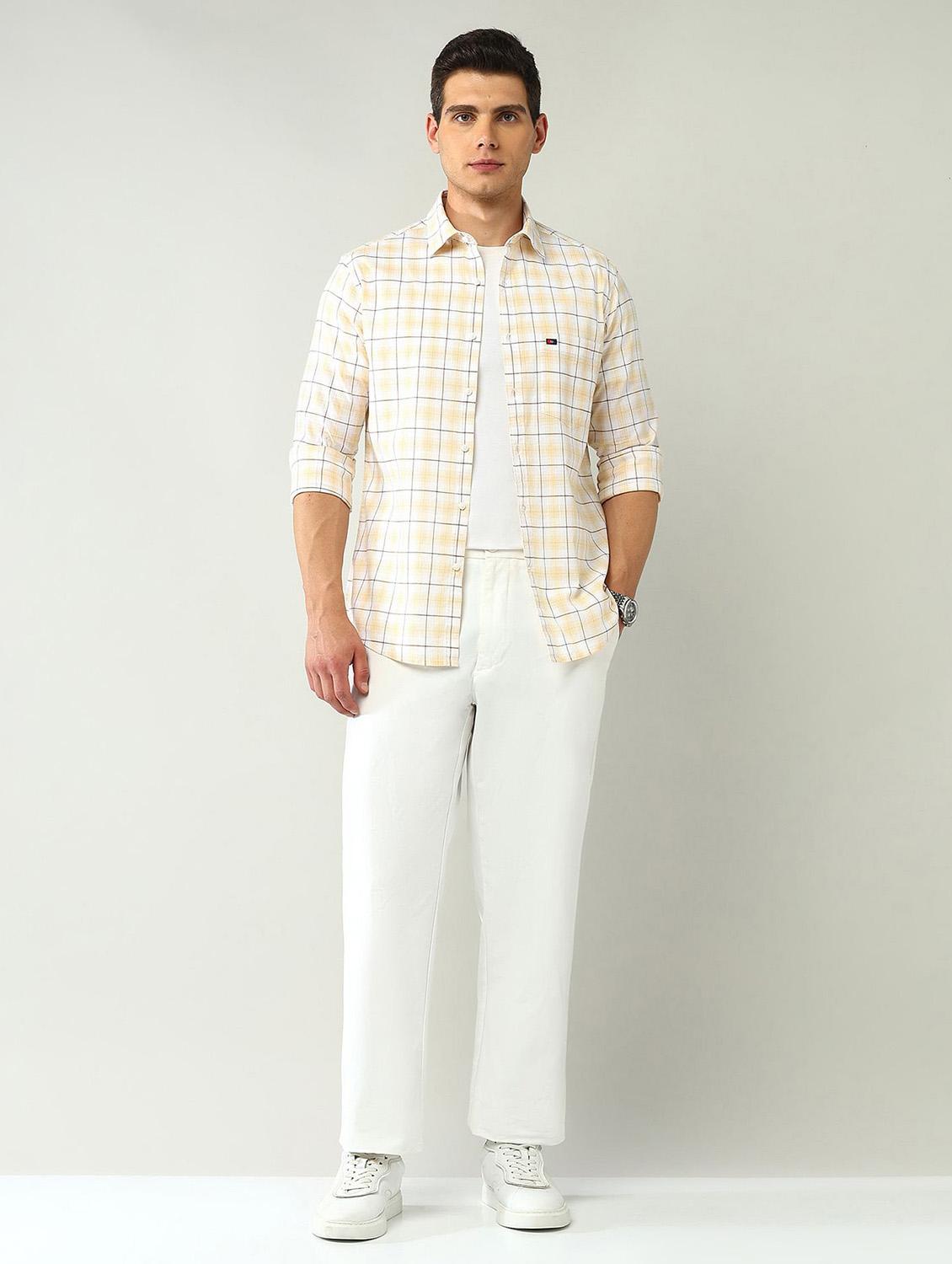 men checkered long sleeve regular fit casual shirt - 21943369 - Standard Image - 4