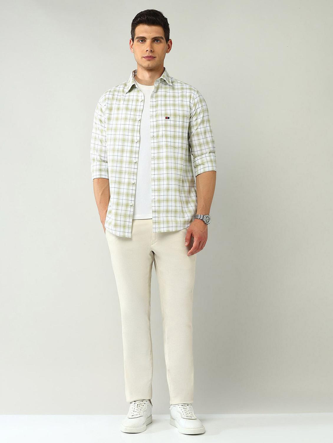 men checkered long sleeve regular fit casual shirt - 21943370 - Standard Image - 4