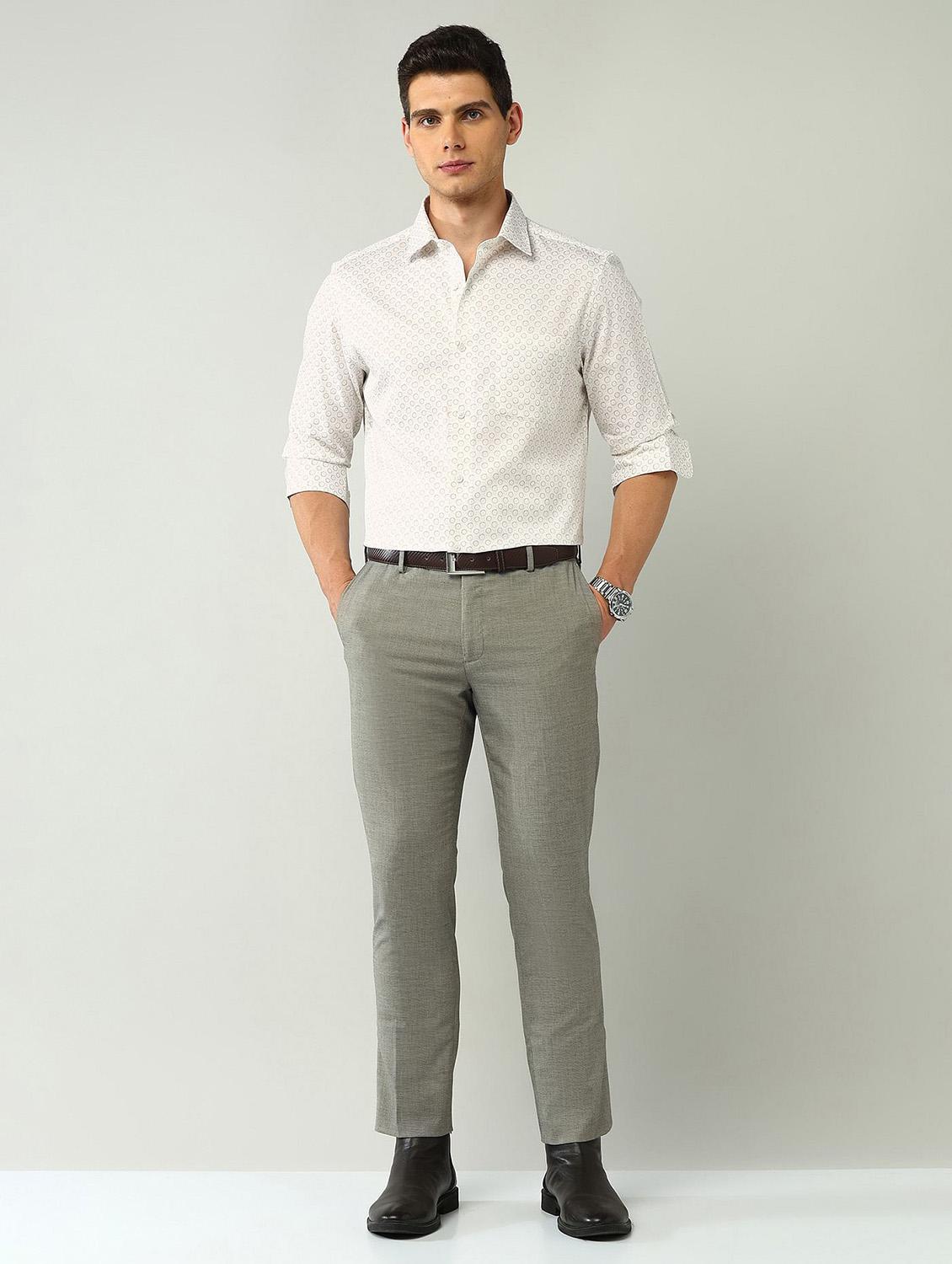 men printed long sleeve regular fit formal shirt - 21943389 - Standard Image - 4