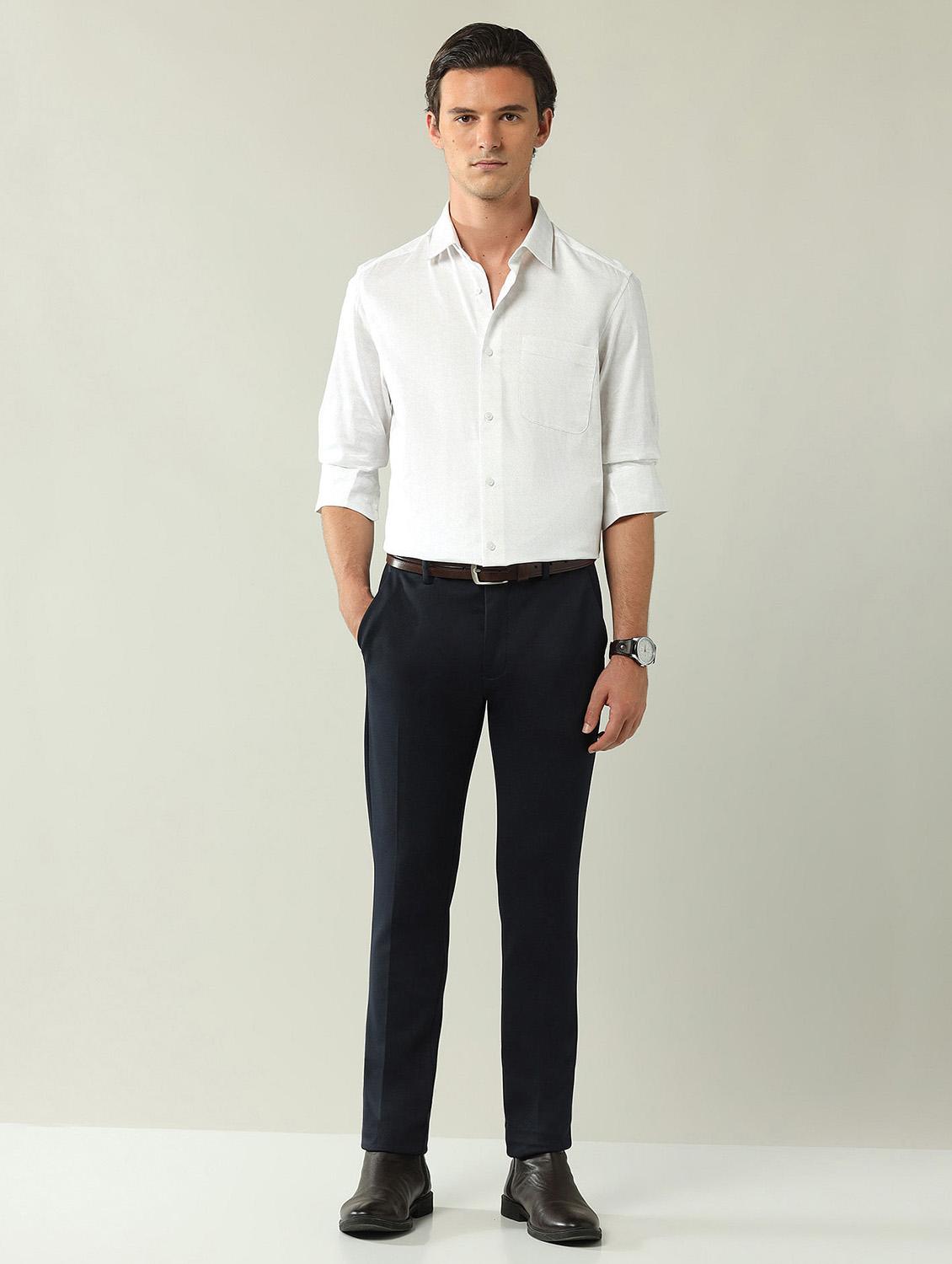 men printed long sleeve regular fit formal shirt - 21943391 - Standard Image - 4