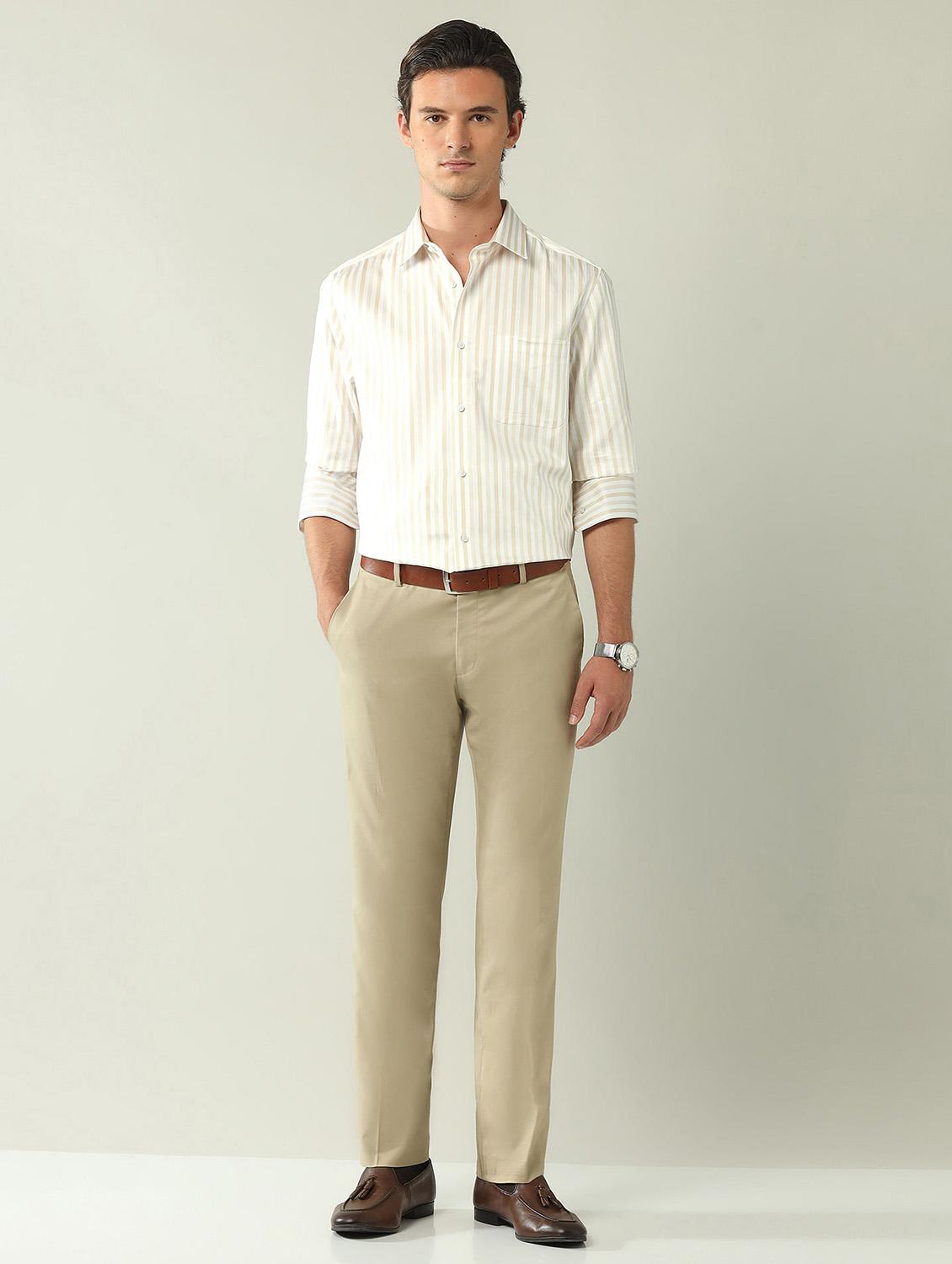 men striped long sleeve regular fit formal shirt - 21943406 - Standard Image - 4