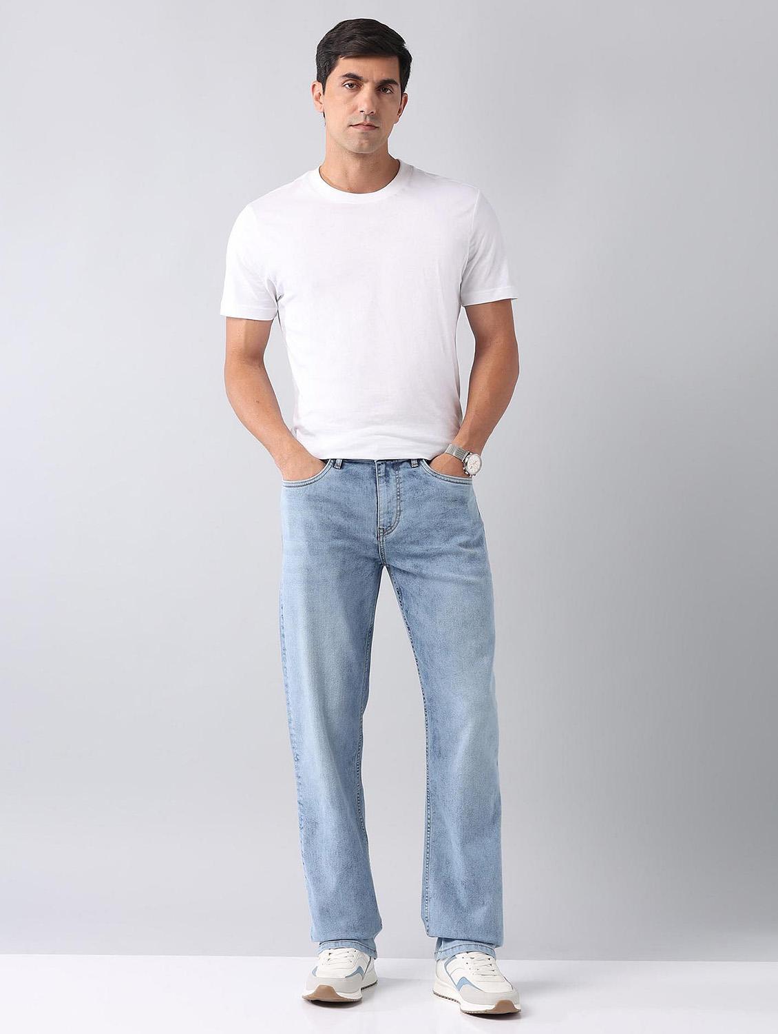 men washed mid rise full length jeans - 21943419 - Standard Image - 4