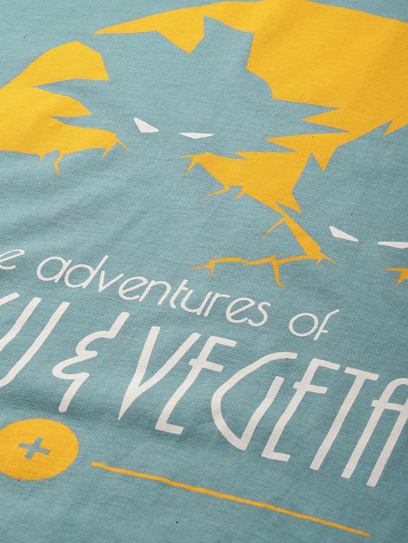 men front print round neck regular fit t-shirt - 21943483 -  Standard Image - 4