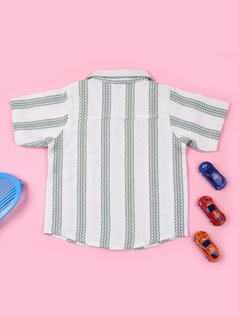 boys striped short sleeve casual shirt - 21943513 -  Standard Image - 1