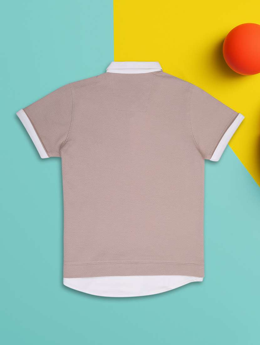 boys solid short sleeve regular fit polo t-shirt - 21943520 -  Standard Image - 1